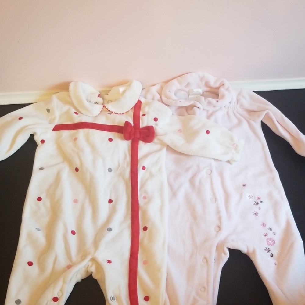 FIRST MOMENT LAYETTE velour set